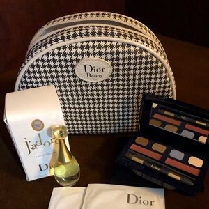 DIOR makeup bag w/samples